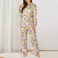 thumbnail image 2 of Hirioo Easter Egg for Women's Pajama Sets 2 Piece Pjs Women's Long-Sleeved Pajama Set Button Down Sleepwear,S-XXL-X-Large, 2 of 7