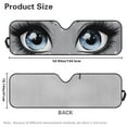 thumbnail image 7 of Uorisanigo Windshield Sun Shade Foldable Sun Visor Aluminum Foil Beauty Eyes Print Sunshade Compatible with Rubicon Sahara TJ JK JKU 2 Door & 4 Door, Car Interior Accessories, 7 of 7