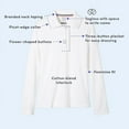 thumbnail image 3 of French Toast Girls 7-20 Long-Sleeve Interlock Polo Black 10/12, 3 of 6