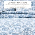 thumbnail image 6 of Christmas Quilt Set - Lightweight, Soft, All-Season - 2-Piece Holiday Toile Bedding Set (Twin / Twin XL, Woodland Toile Blue), 6 of 6
