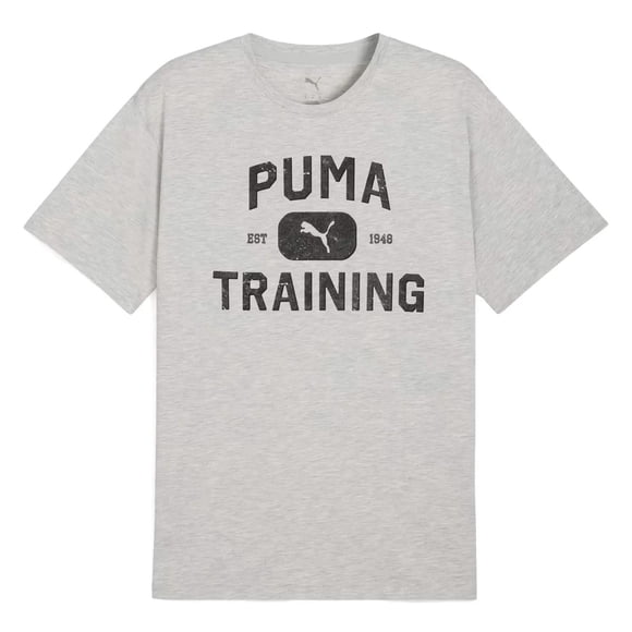Playera Puma M Graphics Train Logo RLXD para Hombre 526568-04 gris XL