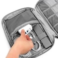 thumbnail image 5 of PAVILIA Travel Cord Organizer Case, Electronics Organizer Bag, Gray, 5 of 7