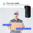 thumbnail image 4 of COFEST Smart Wireless Remote Video Doorbell, Intelligent Visual Doorbell, Support 2.4G/5G WIFI, 1080P HD, Human Detection, Night Vision, 2-Way Audio, Rechargeable Battery Black,White, 4 of 8