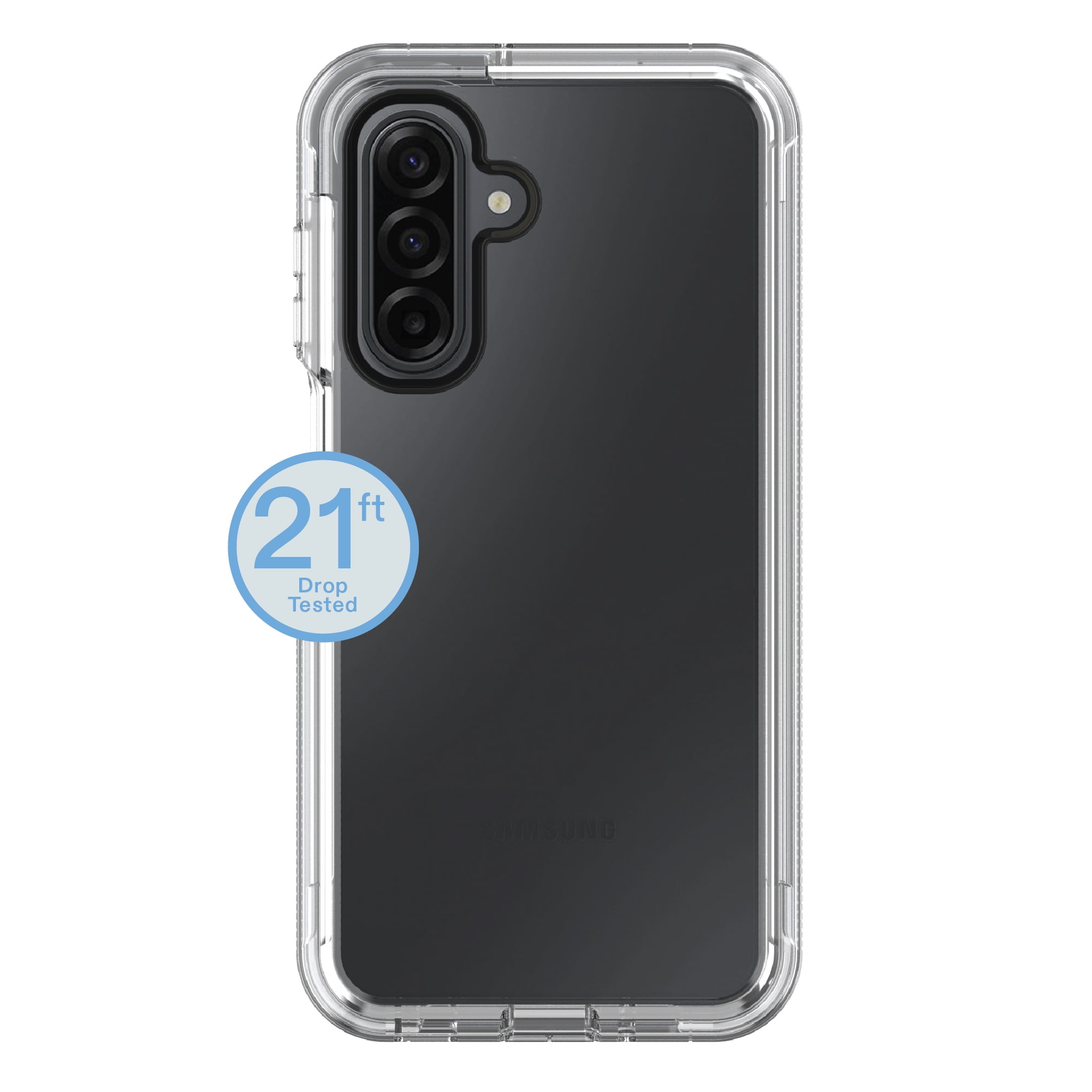 onn Rugged Phone Case for Samsung Galaxy A17 5G - Clear
