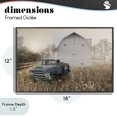 thumbnail image 4 of Stupell Industries Farmhouse Vintage Pickup in Wildflowers Black Framed Giclee Art, 18 x 12, by Nan, 4 of 8
