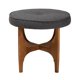 thumbnail image 2 of Taburete Baxton Studio Theo Japandi de tela gris oscuro, 2 of 8
