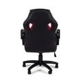 thumbnail image 3 of Poundex Chaise de Bureau en Faux Cuir Noir et Rouge, 3 of 7