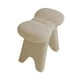thumbnail image 2 of Taburete de tocador tapizado, reposapiés decorativo, taburete para pasillo Blanco, 2 of 9