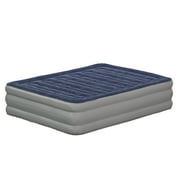 Emma + Oliver 18 Raised Inflatable Air Mattress with Internal Electric Pump, Queen Size