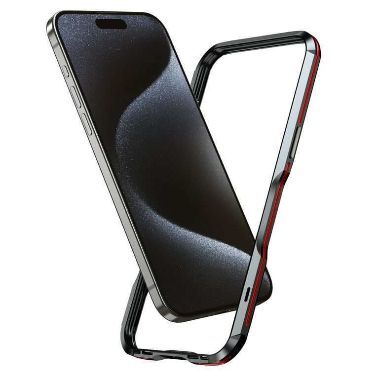 Decase For iPhone 15 Plus,Metal Frame Armor Bumper,Aluminum Frame Metal  Bumper Frame Slim Hard Case Cover [Raised Edge Protection],for Apple iPhone  15 Plus(2023 Release) 6.7 - Darkblue 