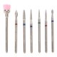 thumbnail image 1 of Juego De Brocas Para Uñas, Brocas Para Pulir Uñas De Carburo De Tungsteno, Portátiles, 7 Piezas Compactas Para Arte De Uñas, 1 of 7