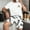 White, variant on Tdoqot Mens Pajamas Set- Soft Funny Short Sleeve Shirts and Shorts Lightweight Loungewear with Pockets Black Size XL