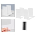 thumbnail image 3 of Sujetalibros Acrílico en apariencia de L, 4 Uds., Separador de Libros, Tapón para Libros con Bolígrafo , Soporte para Libros, Películas, , Papelerí Transparente Yotijar Tapón de sujetalibros, 3 of 9