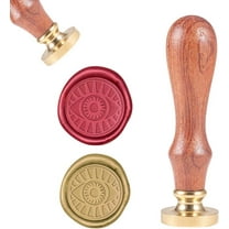 1PC Brass Sealing Wax Seal Stamp Removable Wood Handle Agyptian Eye Vintage 25mm for Envelopes