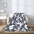 thumbnail image 5 of Throw Blanket for Couch Sofa and Bed, Cartoon Raccoon Super Soft Plush Throw Blanket, Fuzzy Cuteness Comfy Warm Washable Flannel Blanket & Throws for All Season 80"x60", 5 of 7