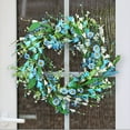 thumbnail image 5 of Spring Wreath for Front Door with Natural Twig Base, 15.7 Inch Outdoor Summer Wreath, Farmhouse Indoor Decor, Flower Wreath for Wedding Home Wall Window Porch, 5 of 7