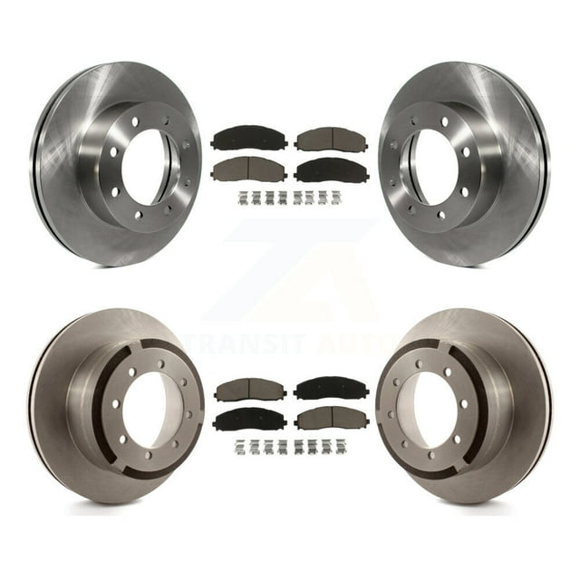 CMX Front Rear Disc Brake Rotors and Ceramic Pads Kit for Car Ford F-350 Super Duty F-250 F-450 K8C-100887