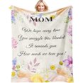 thumbnail image 1 of LHSHID for Mom Blanket Birthday Gifts for Mom from Daughter Son to My Mom Blanket Birthday Gifts Ideas for Mom Presents for Mother''s Day Christmas Soft Flannel Throw Blanket 50x60in, 1 of 6