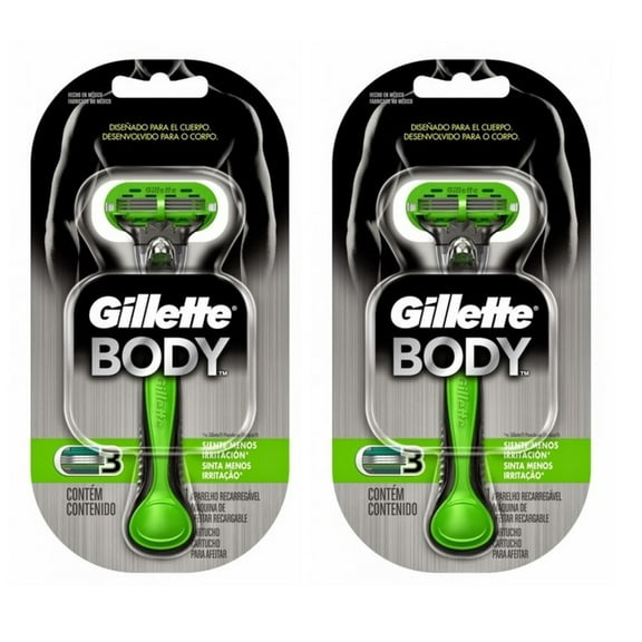 Gillette Body Razor   1 Refill Blade Cartridge (Pack of 2)