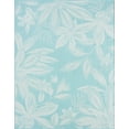 thumbnail image 3 of 8x10 Water Resistant, Large Indoor Outdoor Rugs for Patios, Front Door Entry, Entryway, Deck, Porch, Balcony | Outside Area Rug for Patio | Aqua, Floral | Size: 7'11'' x 10'3'', 3 of 8