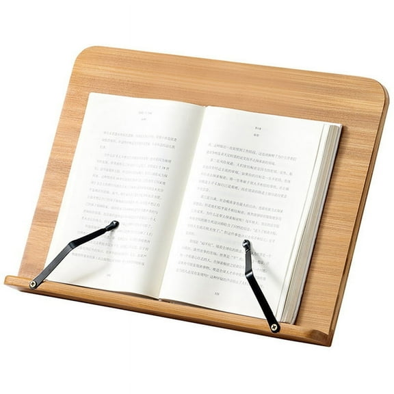 Foldable Book Stand for Home & Study - Portable Adjustable Tablet & Cookbook Holder for Reading, Studying