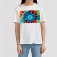 thumbnail image 4 of tie dye 100% Cotton White T-shirt for Men and Women - Comfortable and Stylish Summer Essential Shirt for Everyday Wear, 4 of 5