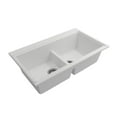 thumbnail image 2 of BOCCHI 1618-507-0126 Baveno Lux Undermount 33 Granite Kitchen Sink in Milk White, 2 of 7