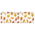 thumbnail image 6 of Yayeee Kitchen Valance Rod Pocket 54" x 18" Living Room Window Curtain, Orange Leaves, 6 of 6