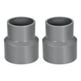 thumbnail image 1 of Unique Bargains PVC DWV Reducing Coupling Schedule 40 Gray 1-1/2-inch x 2-inch Socket 2pcs, 1 of 3