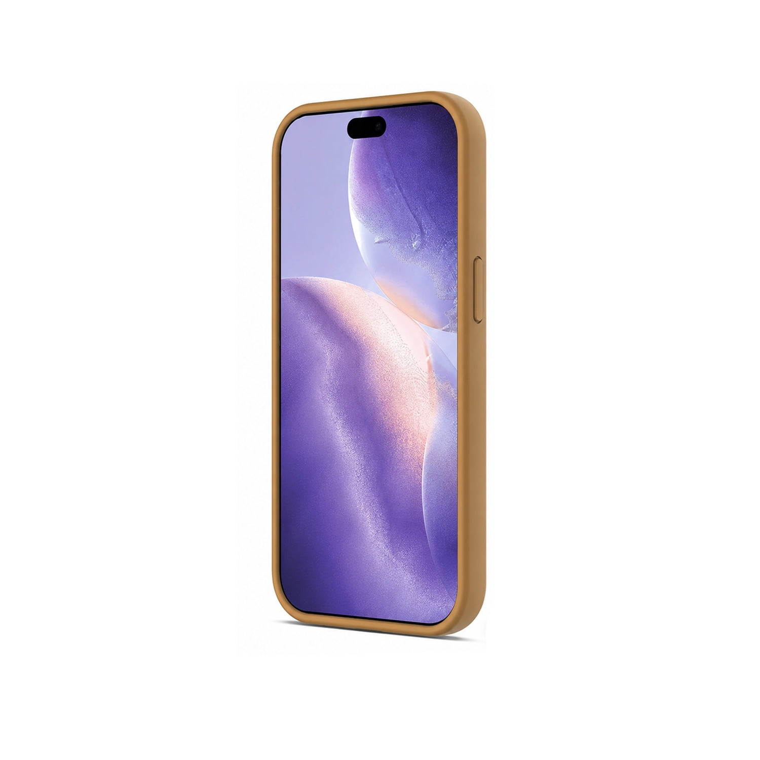 Durable Silicone Case with Wireless Charging for iPhone 17 Pro Max - Brown