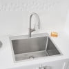 thumbnail image 2 of Quatrus R15 25" Laundry Sink Dual Mount, Stainless Steel, 2 of 2