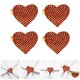 thumbnail image 2 of anillos para servilletas con forma de corazón para San Valentín, con diamantes de imitación y hebillas para servilleteros., 2 of 6