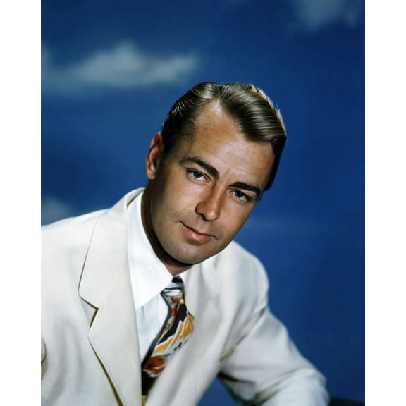 Alan Ladd Handsome Studio Portrait Rich Color 24X36 POSTER