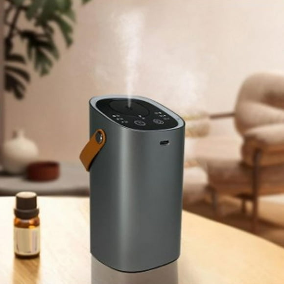 shiyou-Waterless Diffusers for Essential Oils, Nebulizing DiffuseAromatherapy Machine with Touch Screen, 2000mAh Portable Smart Car Aromatherapy Diffuser USB Charging