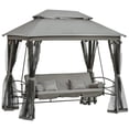 thumbnail image 2 of Fithood 3-Seat Patio Swing Chair, 2 of 5
