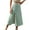 Green, variant on Pitauce Womens Boho Floral Print Long Skirt High Waisted Side Slit A-Line Skirt Beach Flowy Midi Wrap Skirts