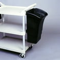 thumbnail image 2 of Rubbermaid Commercial, RCP335388BLA, Executive Service Cart Refuse Bin, 1, Black, Trash Can, Kitchen, Polyethylene, 2 of 2