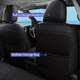 thumbnail image 4 of AOMSAZTO Custom Seat Covers for Toyota Sienna 2021-2024 (7 seat only) Car Seat Covers for Sienna Faux Leather Seat Protectors Full Set Black, 4 of 7