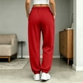 thumbnail image 6 of Annhoo Womens Joggers with Pockets Drawstring Elastic Waist Oversized Full Length Trousers Casual Workout Pants, 6 of 8