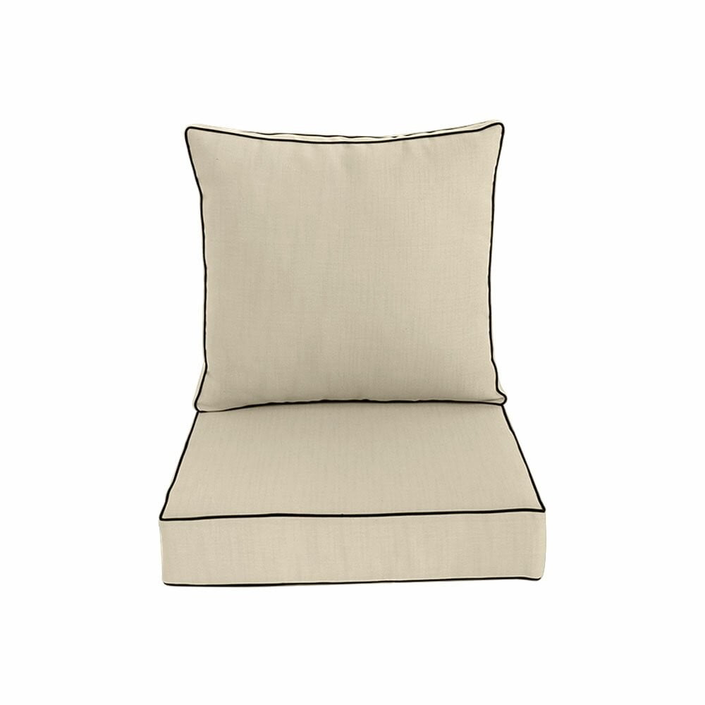 AD002 26"x30"x5" Deep Seat Cushion Back Rest Pillow Outdoor Love Sofa 
