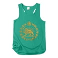 thumbnail image 3 of FUYUDY Women'S Tank Top Casual Summer Ribbed Sleeveless Racerback Crew Neck Patterned Print Loose Fit Vest Comfortable Stretchy Basic Female Camisole For Casual Daily Wear And Athletic Wear,Green,XXL, 3 of 5