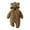 Z1-Brown, variant on Newborn Baby Bear Outfit Suit Girls Boys Fleece Jumpsuit Romper Hooded Coat Winter Clothes Outwear Snowsuit Coat Pink, Size 12-18 Months