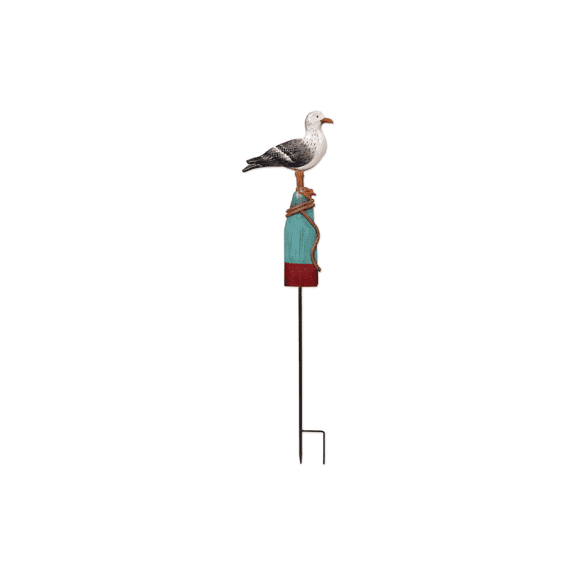 Sunset Vista Design Garden Stakes - Coastal Birds Metal Art for Yard or Patio Lawn Stake, 36-Inch, Seagull