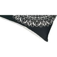 thumbnail image 4 of 20 x 20 Square Cotton Accent Throw Pillows Mandala Pattern Set of 2 Black White - Saltoro Sherpi, 4 of 7