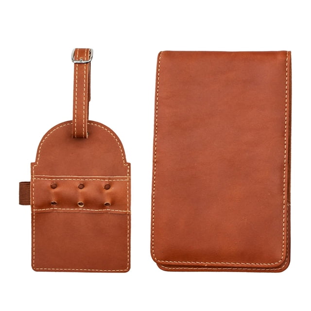 PU Golf Scorecard Holder Journal W / Tees PU Leather Golf Scorecard Holder Display Durable para juego Golf Grabación Practicar regalos