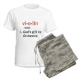 thumbnail image 5 of CafePress - Definition Of A Violin Women's Light Pajamas - Women's Short Sleeve Print T-Shirt and Pants Light Cotton Pajama Set, 5 of 7