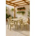 thumbnail image 4 of IWC 5-Piece Resin Rattan Outdoor Patio Dining Set, Taupe, 4 of 6