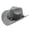 Gray, variant on Unisex Western Cowboy Hat with Turquoise Bead Band, Classic Wide Brim Faux Wool Felt Fedora Hat for Costume Party and Outdoor Daily Wear,Camel