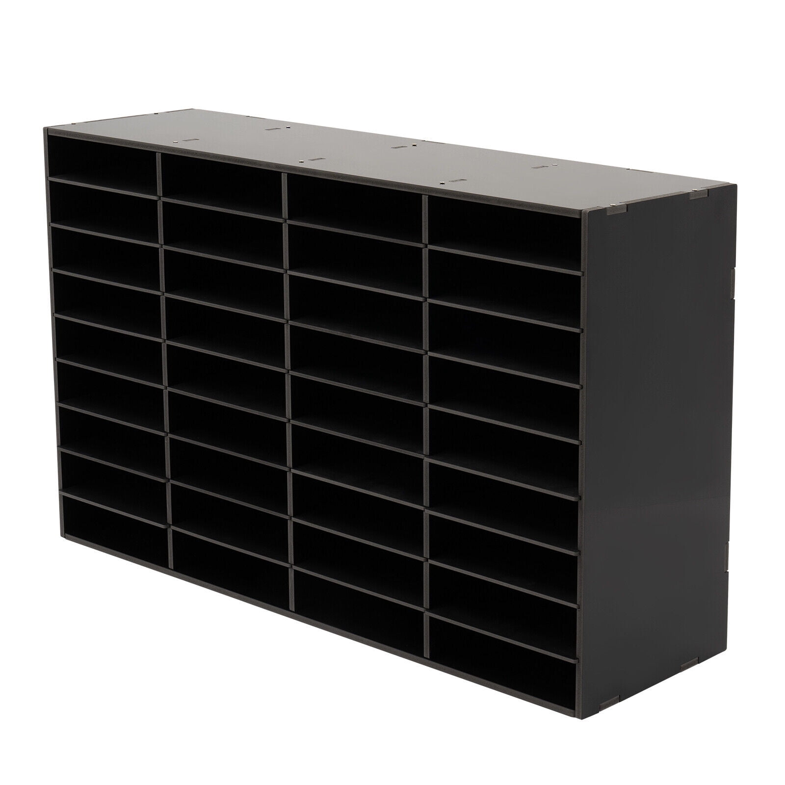 Desktop File Holder, Office Mailbox 36-compartment Literature Organizer Black Literature Organizer, 39.4*11.8*24in