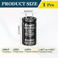 thumbnail image 2 of Uxcell 200V 680uF Snap in Electrolytic Capacitor, 2 Pin Audio Amplifier Aluminum Electrolytic Capacitor for Filter Audio Smart Home Appliances(Black,40x22mm), 2 of 6